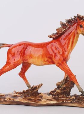 新款摆件树脂工艺品创意时尚新色马摆件客厅酒柜酒柜家居装饰礼品