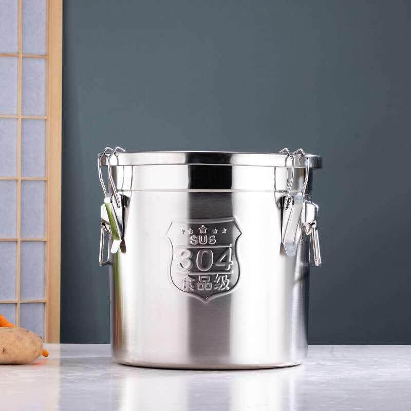 纯正304酿密封桶不锈钢加厚多用汤桶米桶油桶加厚酒桶加厚储米缸
