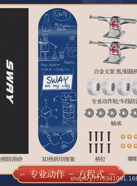 sway斯威厂家批发成人青少年街四轮滑板儿童初学者刷滑板双翘板