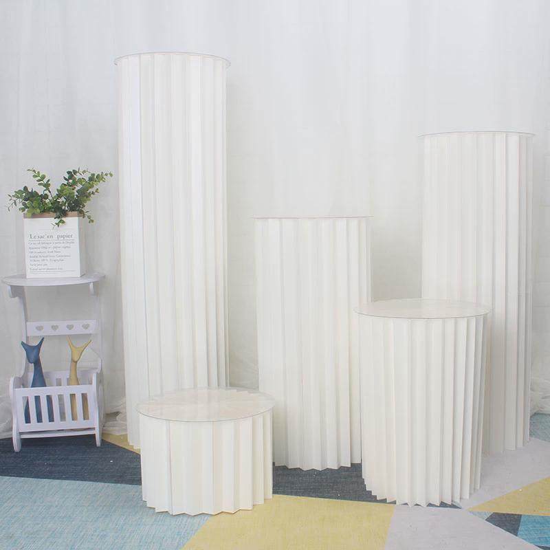 折叠甜品桌变形折柱纸圆柱台婚礼堂场景布置迎宾区摆件橱窗蛋糕桌,节庆用品/礼品,节日装扮用品,淘宝优惠券,粉丝福利购,淘宝优惠卷