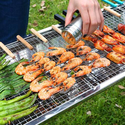 烧烤架大号烧烤炉户外不锈钢烧烤架bbq便携折叠烧烤架家用碳烤炉