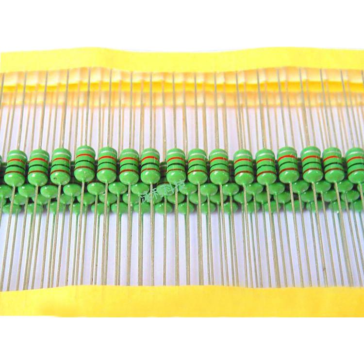 dip编带插件色环电感ec46(1w)al0510-103k/10mh直插工字绕线5*10