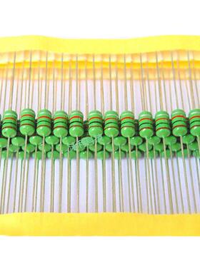 立式dip带插件色环电感ec46(1w)al0510-682k/6.8mh直插编绕线5*10