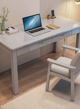 纯实木书桌电脑桌新中式卧室家用办公桌学习桌现代简约书房写字桌