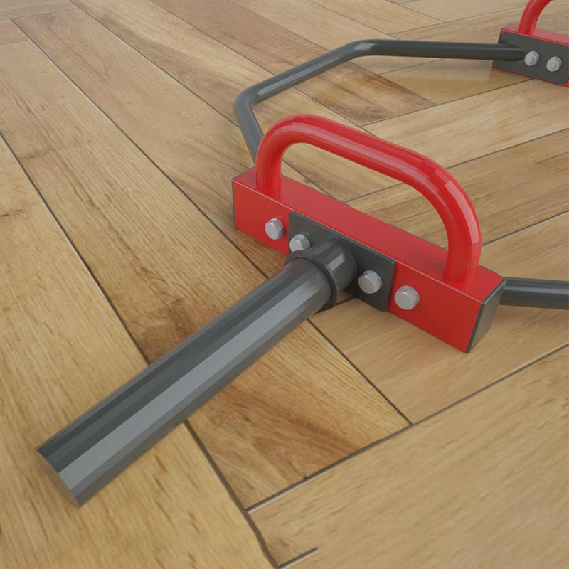 环形运动器材拉杆六角杠铃杆六边环形杠铃架奥杆深蹲硬拉健身房硬