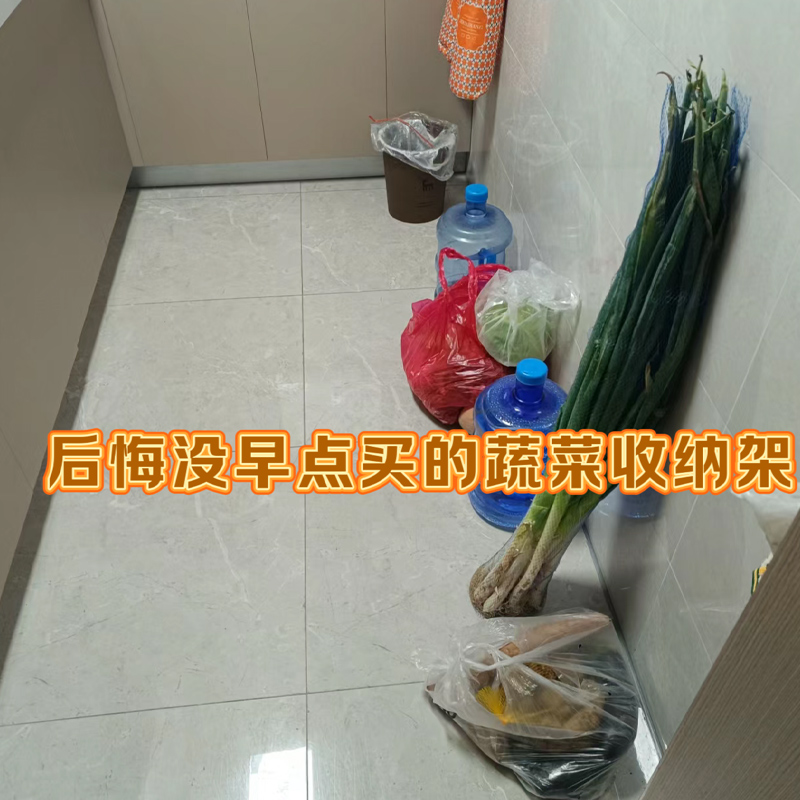 厨房收纳这样改造！落地多层蔬菜篮子收纳多功能微波炉烤箱储物架