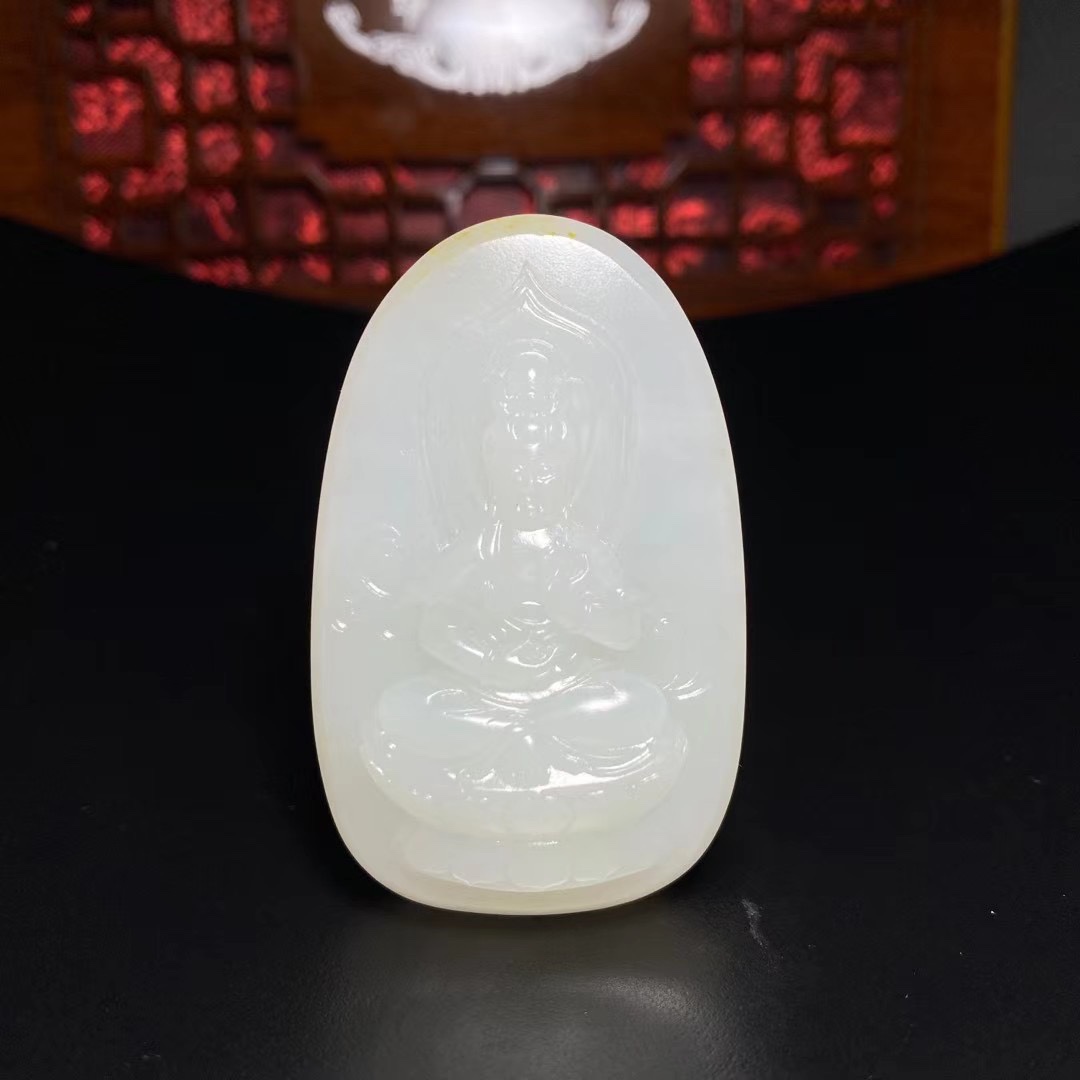 籽料挂件观音新疆和田玉