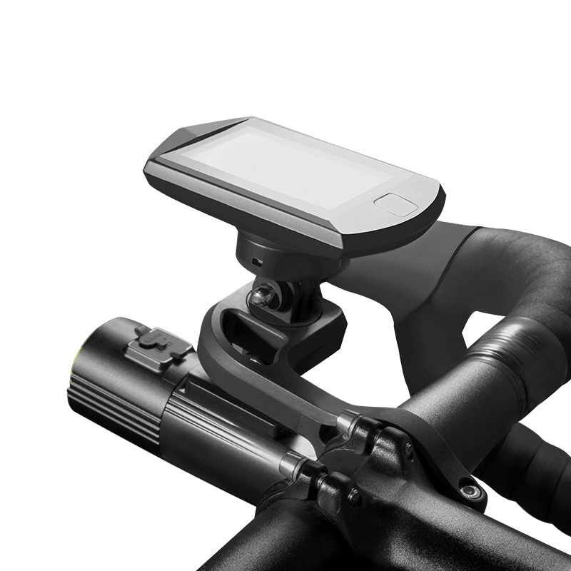 加雪龙H09S自行车多功能码表底座GoPro支架角度可调车灯手机支架