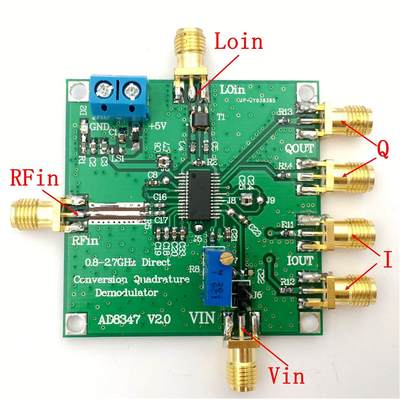 AD8347 下变频宽带正交解调器  800MHz～2. 7GHz IQ解调器 射频