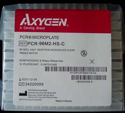 爱思进AXYGEN0.2ML透明半裙边96孔PCR板 PCR-96M2-HS-C