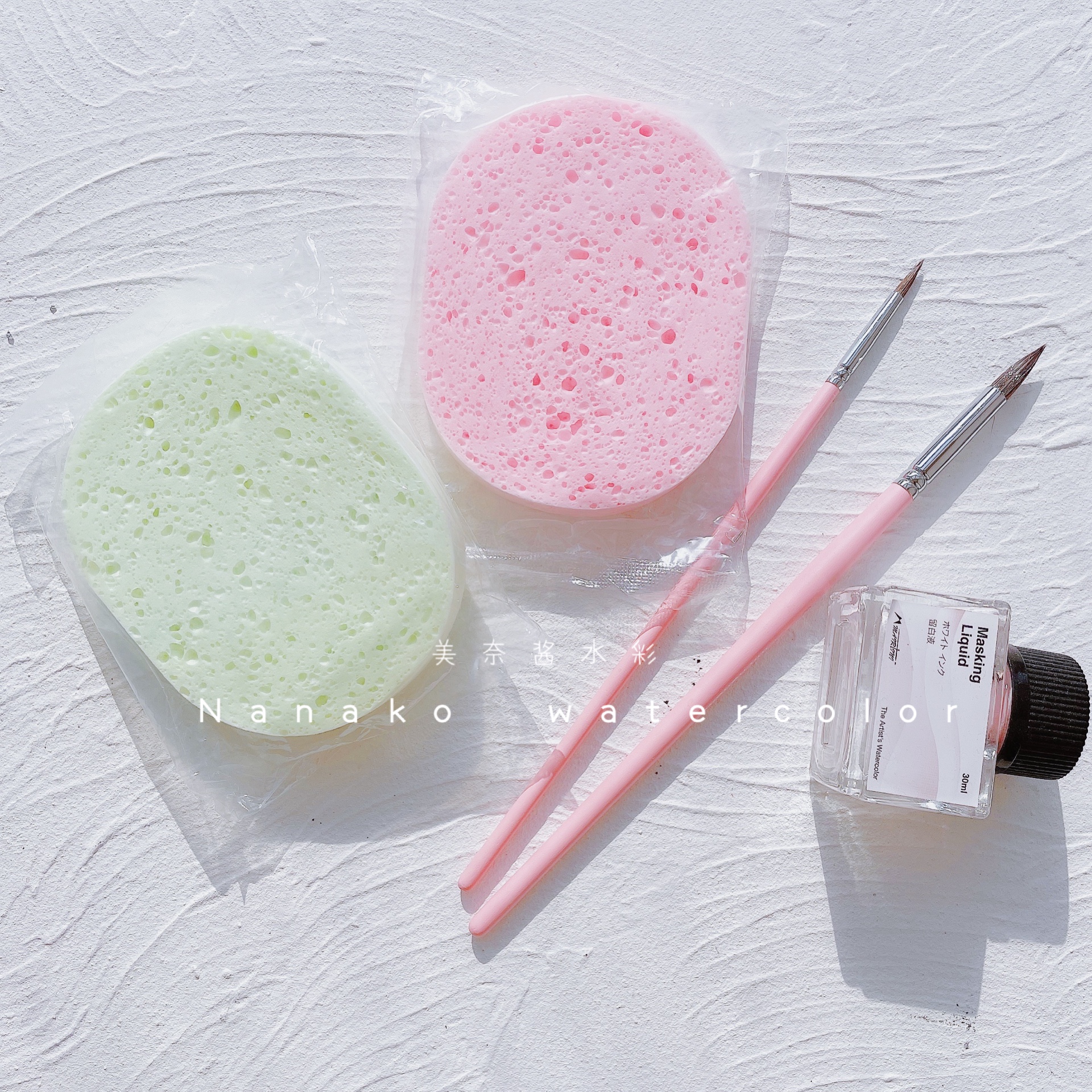 包邮水粉美术手绘盒装吸水海绵