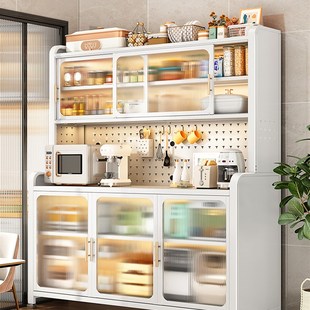 厨房置物架餐边柜储物柜高柜多功能烤箱微波炉电器柜子橱柜收纳柜