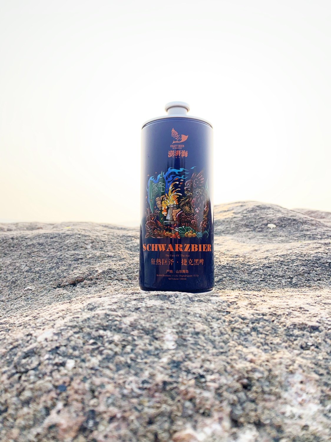 青岛崂滨澎湃海精酿啤酒 1000ml*4易拉罐装礼盒全麦黑啤craftbeer