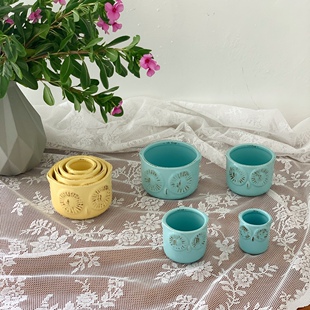 瑕疵特价 某些有暗纹 猫头鹰带刻度量碗 烘焙量碗