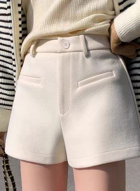 【小田tia专享】毛呢辣妹短裤~加厚高腰A字外穿打底靴裤