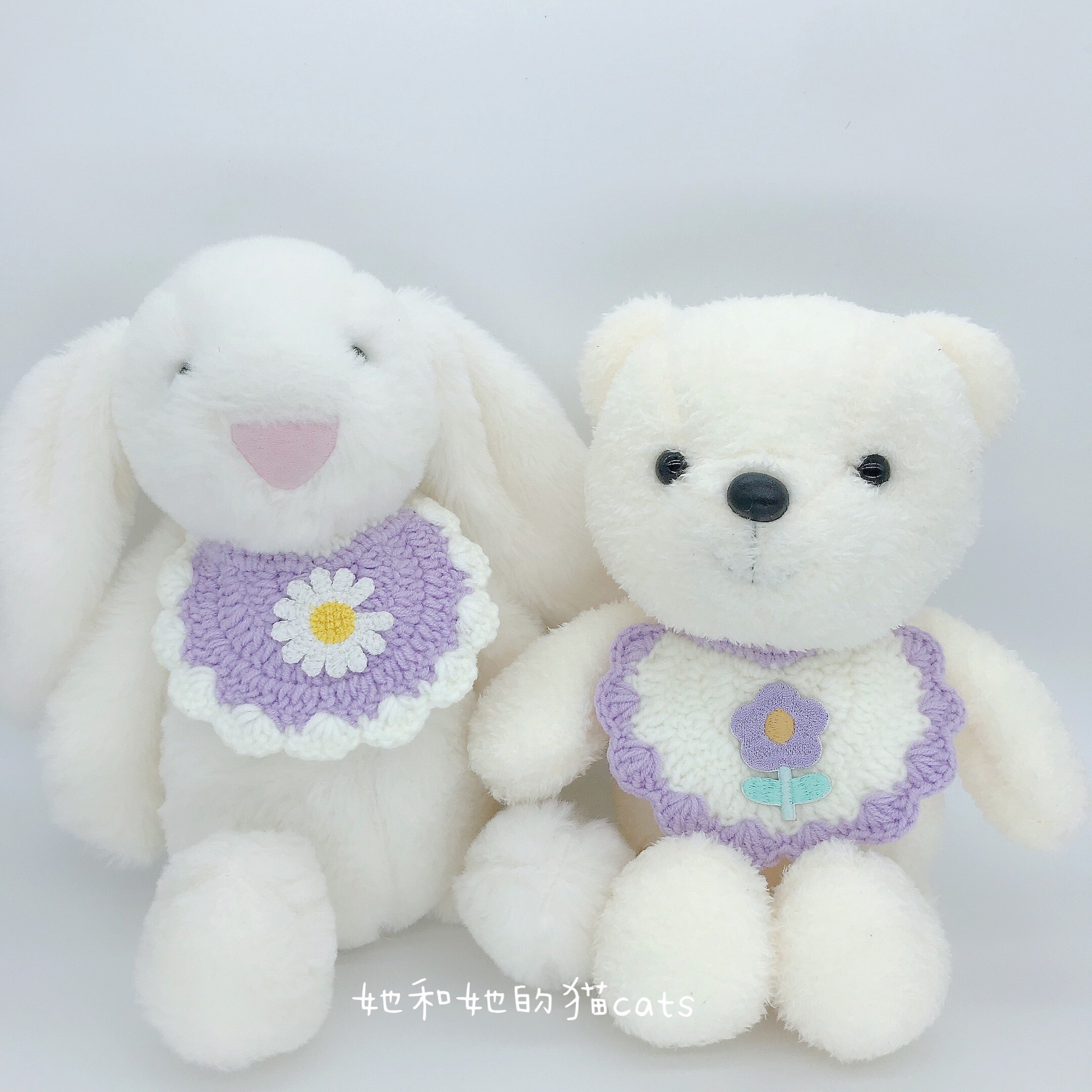 「她和她的猫cats」温柔紫色花宠物猫咪狗狗口水巾纯手工围脖饰品,宠物/宠物食品及用品,围巾/口水巾,淘宝优惠券,粉丝福利购,淘宝优惠卷