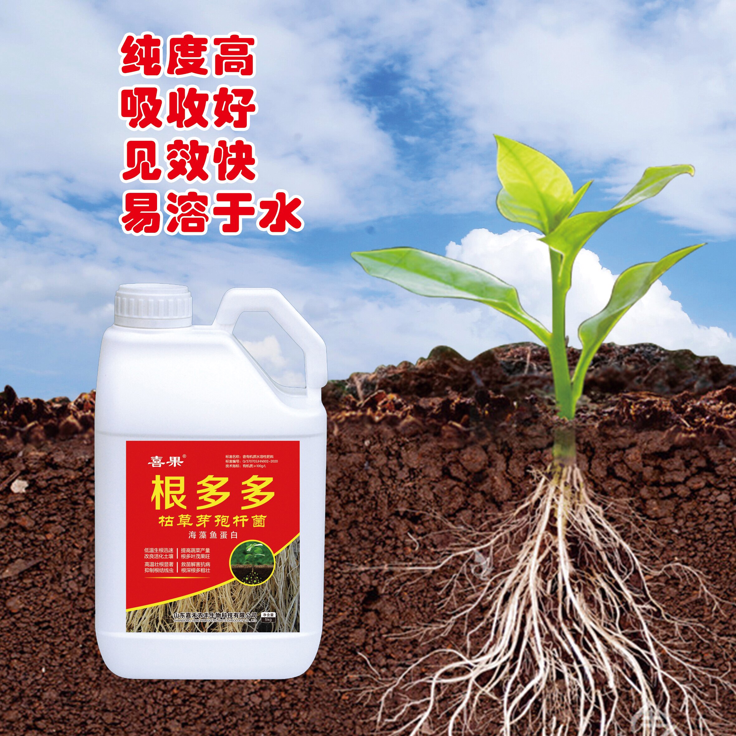 根多多生根壮苗剂水溶性肥料壮棵提苗蔬菜果树通用冲施滴管营养型