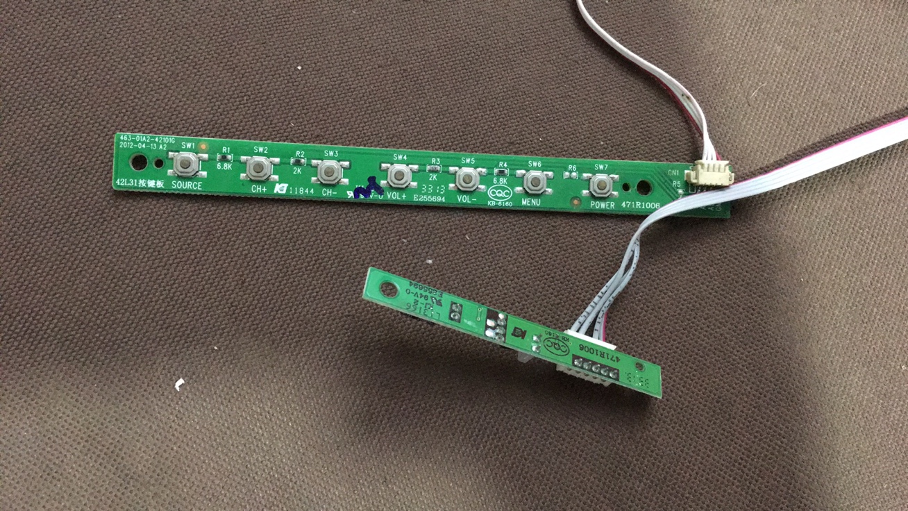 原装长虹LED42538E遥控接收板 4707-42L310-A5215K01带线一套