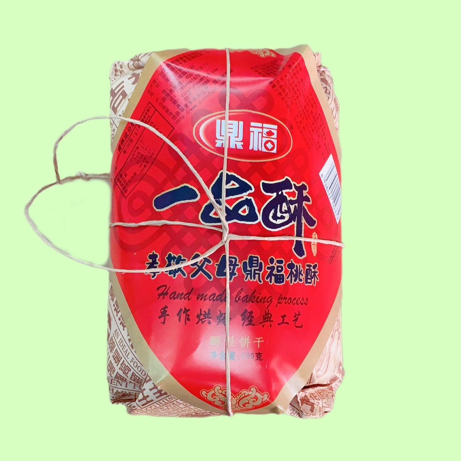 鼎福一品酥老味道手作烘焙桃酥500g/包山东特产零食满30元包邮