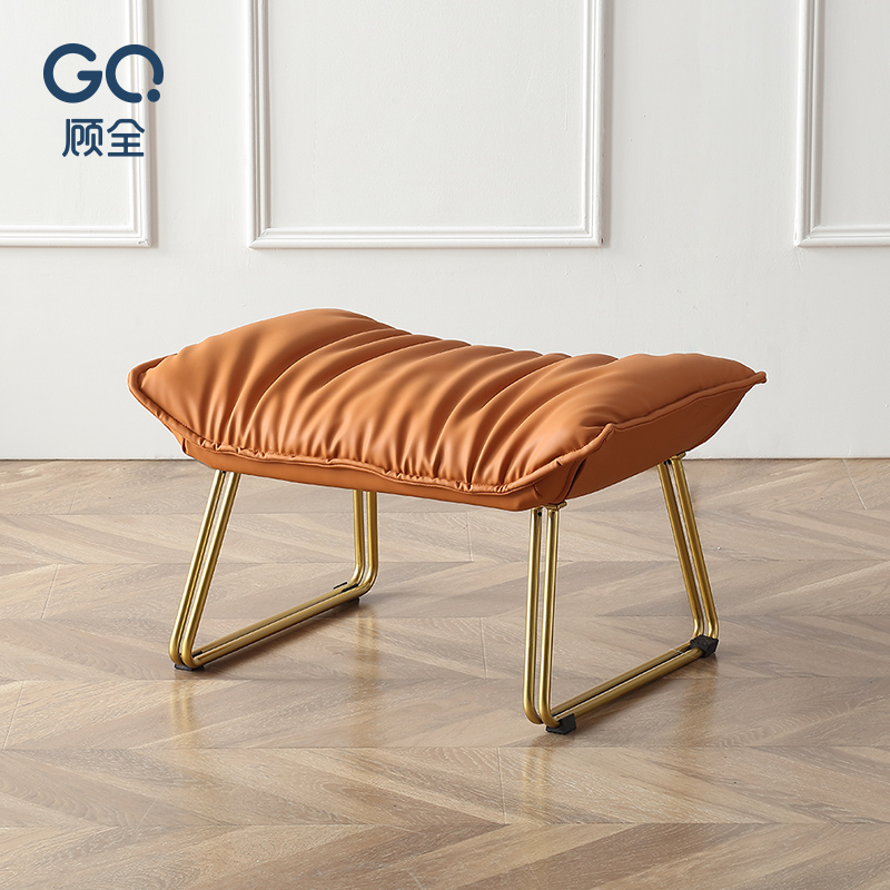 顾全北欧沙发脚踏创意休闲脚凳小户型客厅卧室换鞋凳单个小沙发