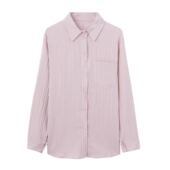 衬衫 韩系纯色宽松百搭长袖 3610 新款 玉米专享～春季