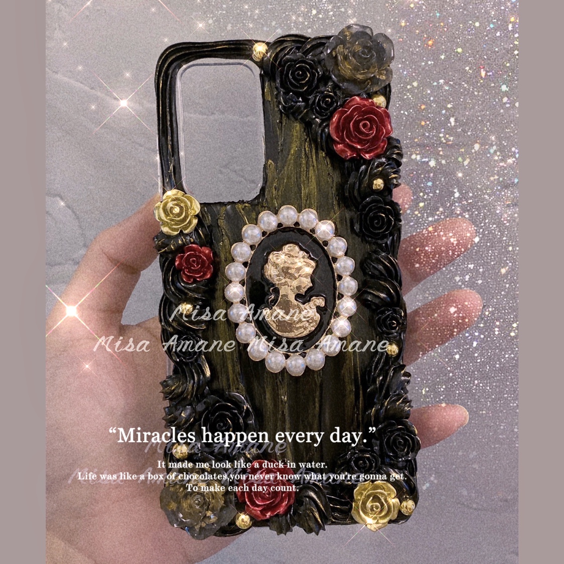 复古奶油胶巴洛克iphone12手机壳