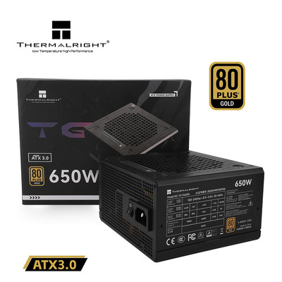 利民Thermalright 额定650W TG650S 金牌电源 ATX电源 14CM小机身