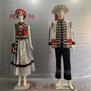 僳族服装怒江少数民族怒族演出表演定舞台成人傈云南男女套装长款