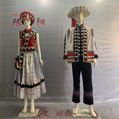 僳族服装怒江少数民族怒族演出表演定舞台成人傈云南男女套装长款