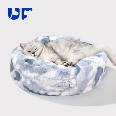 UFhome猫窝宠物窝狗床垫子睡觉用四季保暖加厚圆窝深度睡眠小型犬