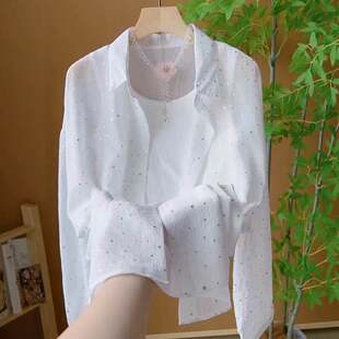 设计感亮片防晒上衣0021 时尚 新款 法式