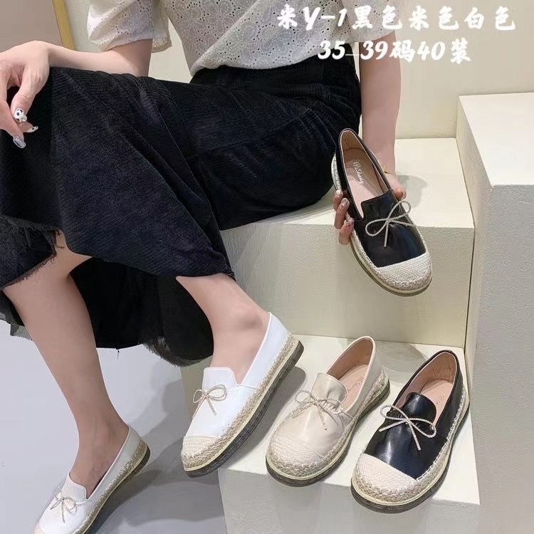 Fisherman's shoes women's spring and autumn flat bottom small fragrance shoes comfortable British thick sole Lefu shoes