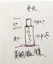 定制2510MM平头顶针 25弹簧顶针平头直径20mm 25测试探针镀镍