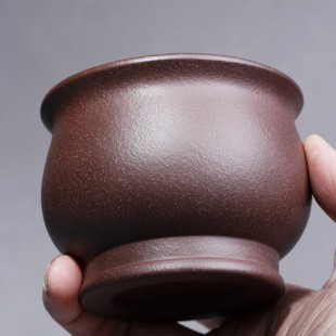 宜兴紫砂杯大容量主人杯精品原矿老紫泥品茗杯功夫茶杯精品