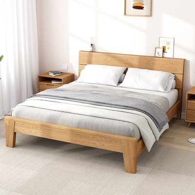 木屋记全实木双人床1.8米卧室现代简约原木榻榻米1.5床经济型