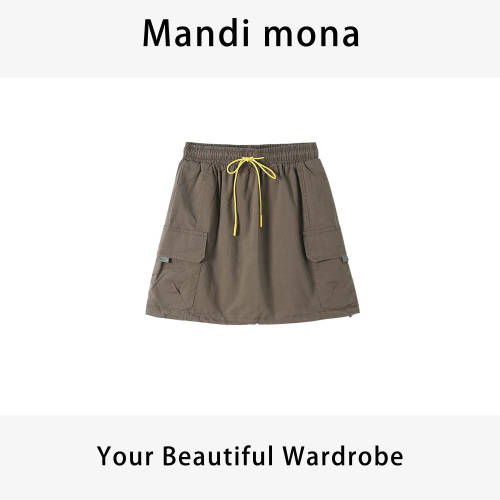 Mandi mona / 【旧时光】百搭休闲工装裙MM610W220