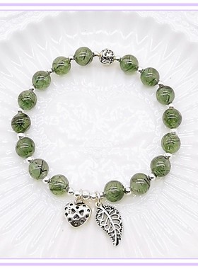 小众绿发晶森系送女朋友礼物手链