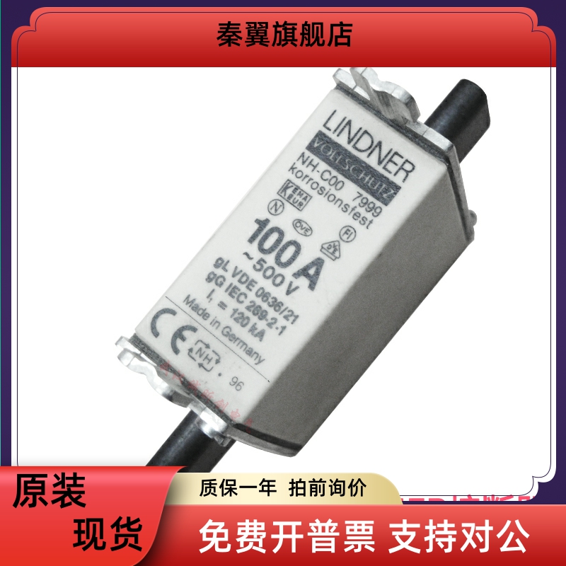 LINDNER熔断器NH000 NH00C 35A 40A 50A 63A 80A 100A 125A 500V