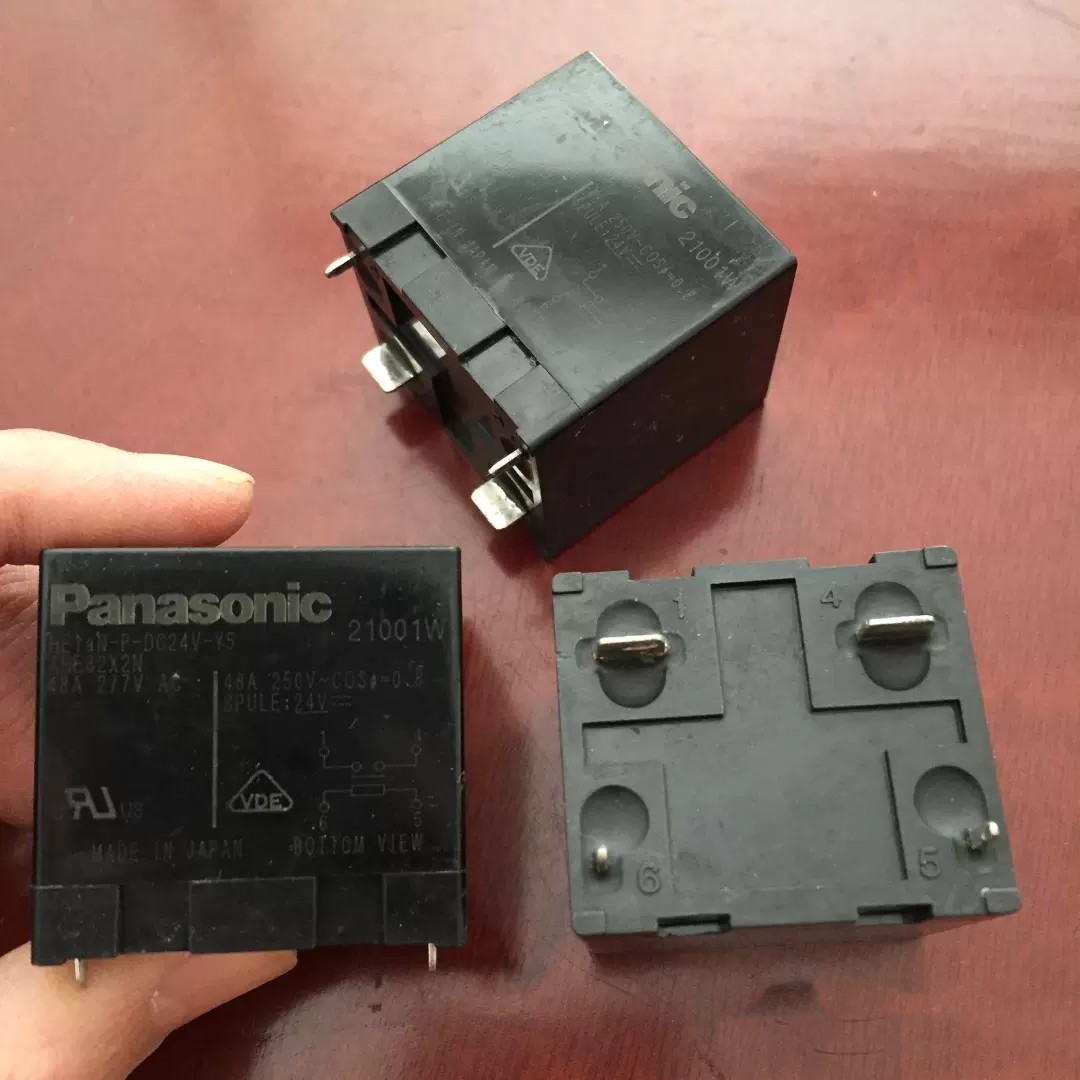 全新原装 HE1aN-P-DC24V-Y5 松下正品继电器 AHE32X2N 24VDC 48A