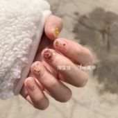 Ash美甲星月美少女战士短日式 亮片穿戴假指甲贴片成品纯手工孕妇