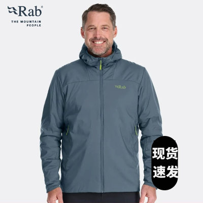 RAB睿坡Xenair Alpine男士运动保暖透气夹克连帽快干棉服QIP-01