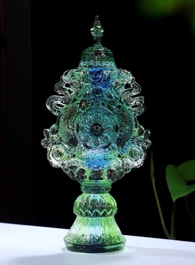 彩色古法琉璃吉祥古法琉璃