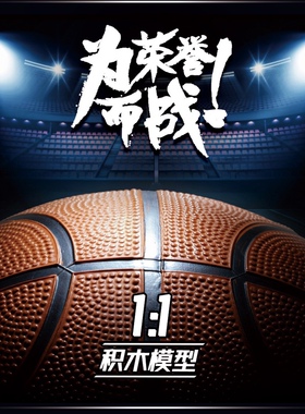 模客031008创意MOC系列篮球世界杯模型摆件拼插diy小颗粒积木玩具