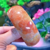 一博珊瑚玉天然老料彩花手镯女时尚 项饰品2023年轻新款 婚礼