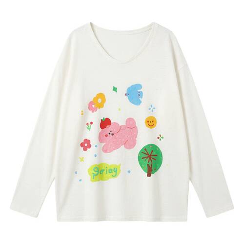 【小田粉丝专享】卡通松弛感露锁骨防晒罩衫26040202