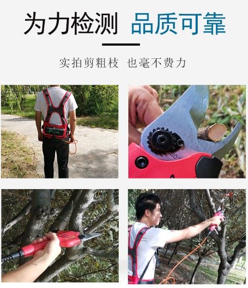 兴立强立力舒畅粗枝电动剪刀果树修枝剪充m电式园林无线高枝神器