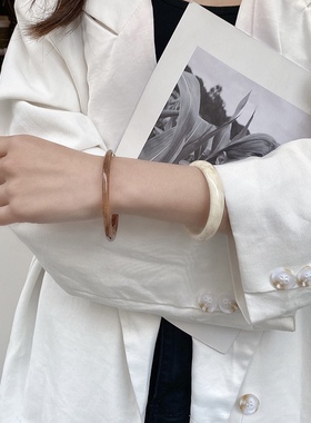 ins博主小众复古醋酸亚克力手镯