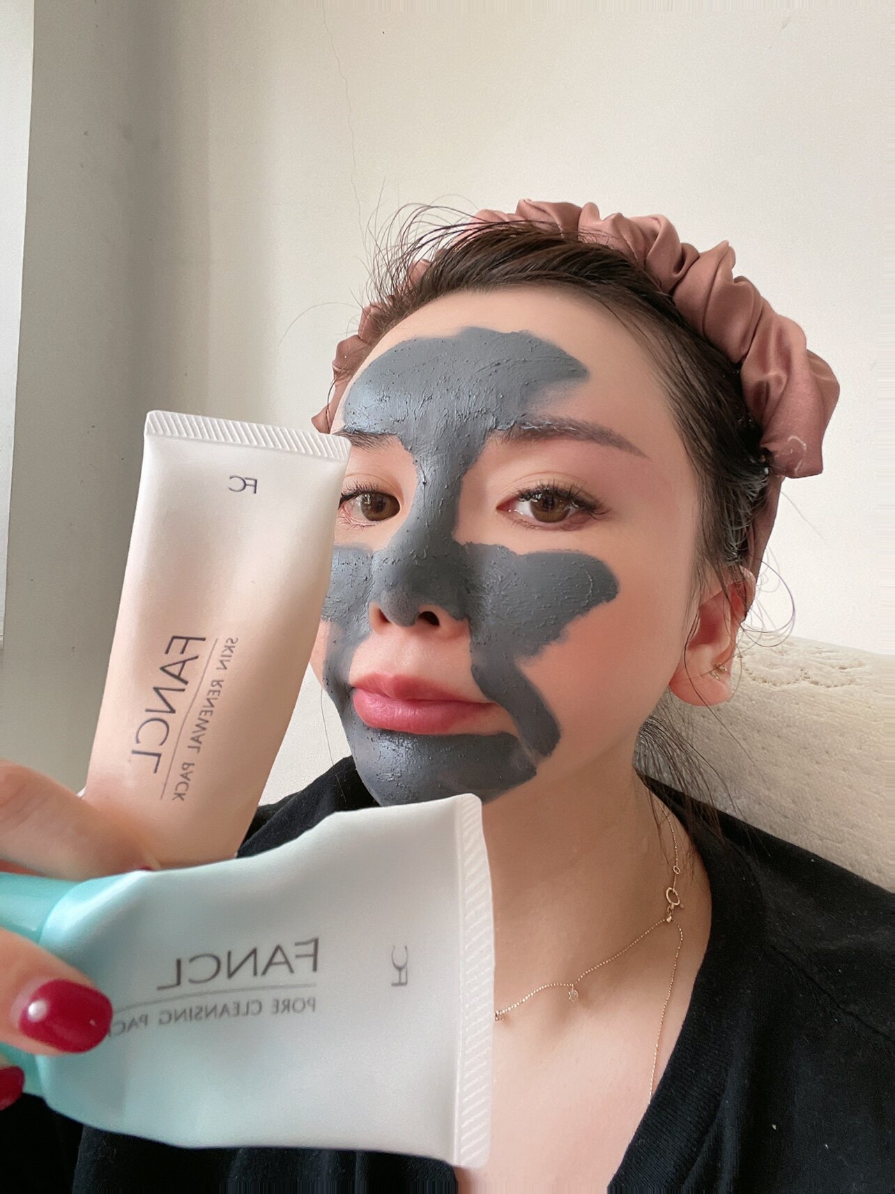 日本fancl黑头清洁面膜收缩毛孔软膜孕妇敏感肌40克