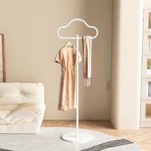 衣帽架落地卧室内置物客厅挂衣服架子家用单杆立式 简易挂包架 欧式