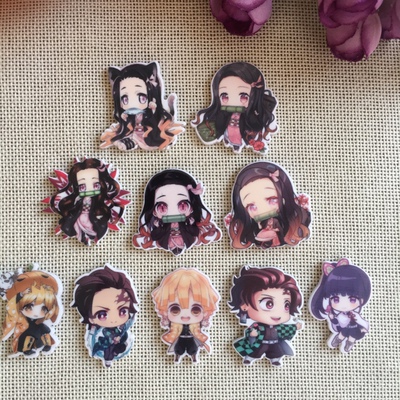 diy卡通树脂胸针贴片5个价